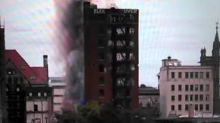 Implosion of Wellington Hotel 8-23-2014 Albany NY