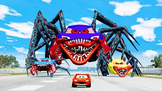 McQueen Car VS  McQueen Eater Super Mutant | Epic Escape | BeamNG.Drive