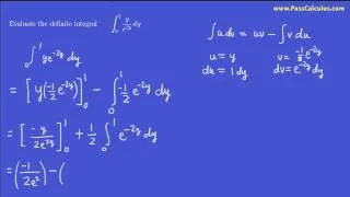 Calculus - Integration by Parts - Practice Problem 1