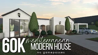 BLOXBURG | Mediterranean Modern House | 60k | No Gamepass Speedbuild