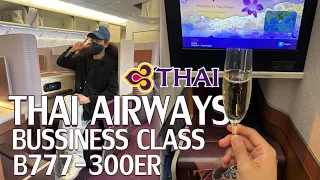 THAI AIRWAYS 🇹🇭 BANGKOK - Copenhagen 🇩🇰 Business CLASS [ FLIGHT REPORT]