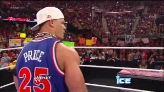 ‪Cena Owns The Rock AGAIN with Doctor of Thuganomics Return Rap on 3-12-12 Raw‬‏