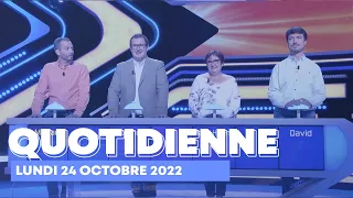 Emission Quotidienne du Lundi 24 octobre 2022 - Questions pour un Champion