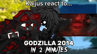 Kaijus react to Godzilla 2014 in 2 minutes | Gacha club