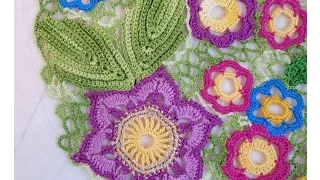 Ирландское кружево мастер класс  Irish crochet Листик Ласточкин Хвост