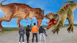 Most Realistic T-Rex Chase All Parts | Jurassic Park Fan Made | Dinosaur Fight | Ms.Sandy