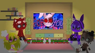 Fnaf 1 react to "For You" - fnaf Security breach Song *Animatic song|Gacha club