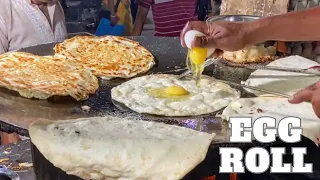 Making Of Egg Roll | Varanasi Street Food | Best High Speed Roll Making