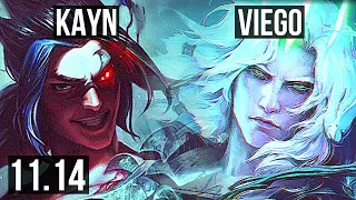 KAYN vs VIEGO (JUNGLE) | 18/1/11, Quadra, 68% winrate, Legendary | BR Grandmaster | v11.14