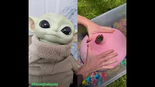 Raising Baby Yoda Tiktok Duet compilation