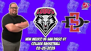 New Mexico vs San Diego State 2/25/23 College Basketball Free Pick CBB Betting Tips