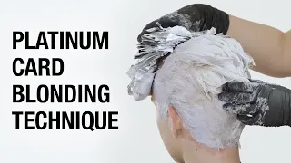 Platinum Card Blonding Technique on Curls | Global Lightening Hair Tutorial | Kenra Color