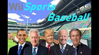 US Presidents Play Wii Sports Baseball