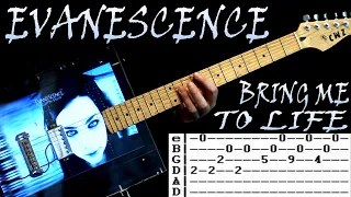 Evanescence Bring Me To Life Guitar Lesson / Guitar Tabs / Guitar Tutorial / Guitar Chords / Cover