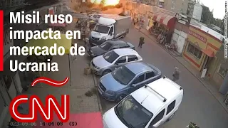 Un misil ruso impacta en un mercado en el este de Ucrania y deja 17 muertos