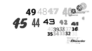 more countdown form 100-0 kinemaster inverted b&w reversed high pitch +12