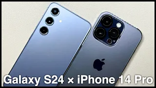 【悩ましい】同価格帯でほぼ同じサイズならどちらを選ぶか？/ Galaxy S24 × iPhone 14 Pro比較