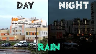 🔷 Rain, day turns into night. Rain sound for meditation, quiet work or sleep.