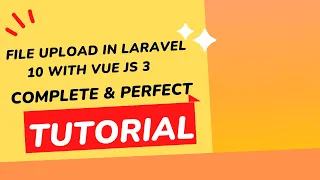 File upload with Laravel 10 and Vue JS 3 | File Uploading in Laravel 10
