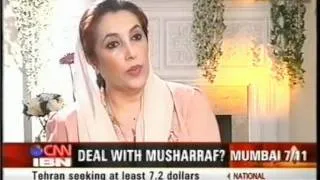 CNN IBN Benazir Bhutto Part 1 16 7 2006