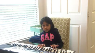 Wild windy day on piano