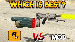 GTA 5 HELLBRINGER VS MOD LASER GUN (WHICH IS BEST?)