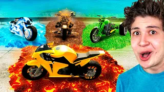 ROBANDO MOTOS ELEMENTALES en GTA 5! 🔥🌊 (Mods)