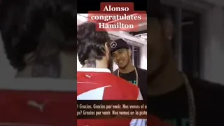 Alonso Congratulates Hamilton