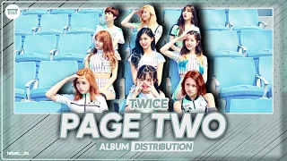TWICE - Page Two ~ Album Distribution