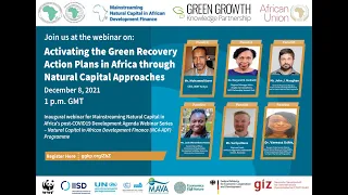 #GGKPwebinar Activating the Green Recovery Action Plans in Africa through Natural Capital Approaches