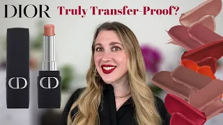 DIOR TRANSFER PROOF LIPSTICKS | ROUGE DIOR FOREVER LIPSTICKS | Swatches, Demos, Comparisons