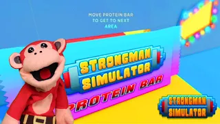 ROBLOX: STRONGMAN SIMULATOR. EL MONO SÍLABO. GAMEPLAY