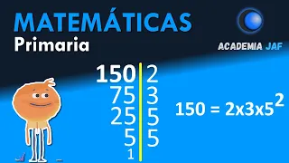 Descomponer números en FACTORES PRIMOS