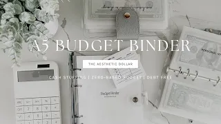 A5 Budget Binder | How to use with the Cash Stuffing Method | The Aesthetic Dollar | Budgeting