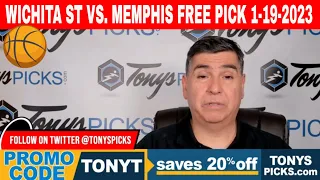 Wichita St vs. Memphis 1/19/2023 FREE College Basketball Expert Predictions on NCAAB Betting Tips