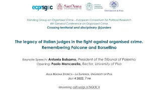 The legacy of Italian judges in the fight against organised crime