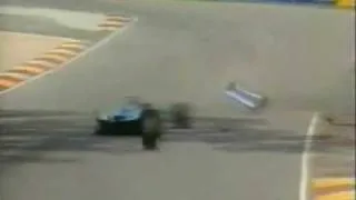 Schumacher 1994 Australia Qualifying crash