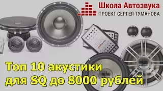 Топ 10 акустики для SQ до 8000 рублей