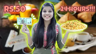 Living on Rs 50 for 24 HOURS Challenge in LOCKDOWN!! |Food Challenge| *TAMIL*