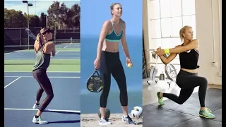 Maria Sharapova Amazing Workout and Practice 2018
