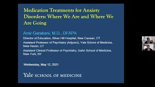 Virtual Grand Rounds:  Medication Treatments for Anxiety Disorders