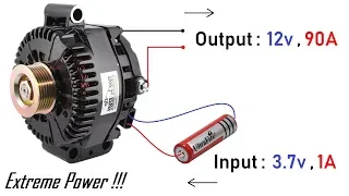 90 Amps High Current Generator from 12V Car Alternator  - Valeo Alternator (Part-1)