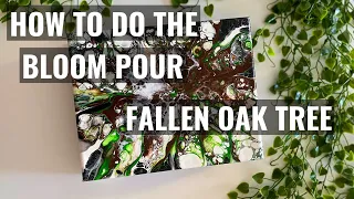 [4K] (76) Fallen Oak Tree | How to do the Bloom Pour Technique Tutorial IX | Acrylic Pouring