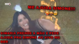 🔥SIMARIA PRENDE A MÃO AO VIVO NO BBB E SIMONE AJUDA ELA 🤣🤣🤣 #Shorts