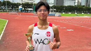 香港田徑分齡賽 1500米 U18 黎天朗 4:13.72 last lap 64s
