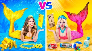 Desafío SIRENA popular vs normal || Maneras divertidas de para volverte genial de RATATA