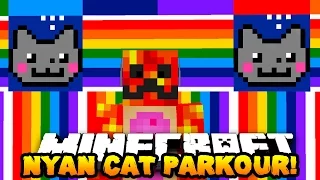 Minecraft NYAN CAT PARKOUR! (WE ARE NYAN CATS!!) | w/ PrestonPlayz & Lachlan