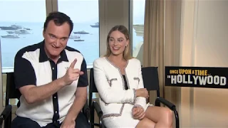 Once Upon A Time In Hollywood: Margot Robbie & Quentin Tarantino Official Movie Interview|ScreenSlam