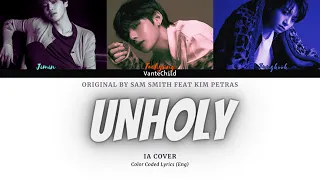 UNHOLY BY VMINKOOK | COLOR CODED LYRICS (A.I COVER)