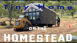 🚚**NEW TINY HOME Delivered to our Off-Grid Homestead🏡(Kropf Island 6243K Park Model RV) #tinyhome